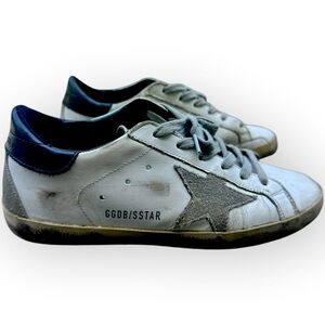 Golden Goose Classic White Navy Sneaker